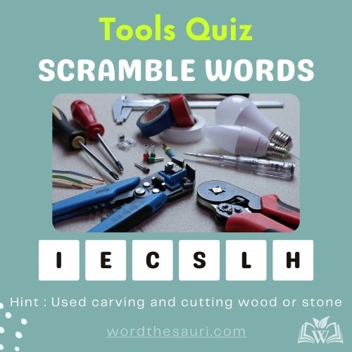 word-scramble-Tools-quiz